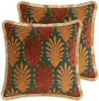 patdrea Designer Velvet Throw Pillow Cover,Set of 2,22"x22"-OldlegendA by patdrea
