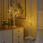 PXBNIUYA 2 Pack Artificial Tree Lamp with Timer,DIY Birch Tree LED Light - Image 4