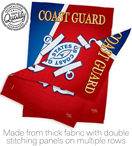 Coast Guard House Flag - Pack Armed Forces USCG Semper Paratus United State American Military Veteran Retire Official USA Applique - Banner Small Garden Yard Gift Double-Sided Made In 28 X 40 - Image 7