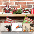 Hicarer 4 Pack Christmas Stocking Holders for Fireplace Mantel - Image 6