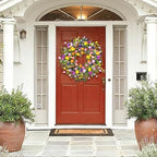 24 Inch Spring & Summer Artificial LED Tulip Wreath with LED Lights, Multicolor, for Easter, Holidays & Celebrations - Image 5