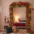 Retrowavy Christmas Mirror Garland Cedar Decor 6.56ft, Cool Tone, 6 Pcs by Retrowavy