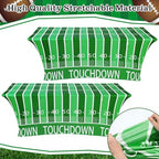 Oudain 2 Pcs Football Stretch Table Cover 6 ft Football Tablecloth - Image 6