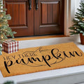 euoloar Outdoor Fall Coco Coir Door Mat Pumpkin Welcome Rugs with Heavy Duty Backing, Hey There Pumpkin Door Mat Non-Slip Farmhouse Floor Mats for Thanksgiving, Front Door, Fall Decor, Porch by Unknown