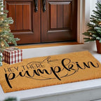euoloar Outdoor Fall Coco Coir Door Mat Pumpkin Welcome Rugs with Heavy Duty Backing, Hey There Pumpkin Door Mat Non-Slip Farmhouse Floor Mats for Thanksgiving, Front Door, Fall Decor, Porch by Unknown