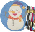 Howie's Christmas Needlepoint Needlepoint Kits, 18CT Printed Embroidery Pattern Starter Kits, Stamped Patterns Canvas Kits(Guffawing Christmas Snowman,4x4inch) by HowiesNeedlepoint