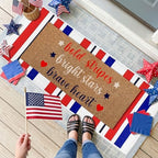 Moucuny 2 Pcs Veterans Day Outdoor Mat, Non-Slip, Long - Image 5