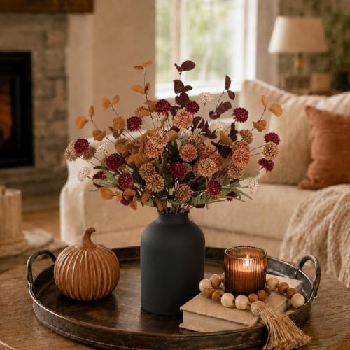BLOSMON Fall Brown Flowers for Centerpieces, Dining Room Table Decoration - Image 4