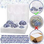 6 Pcs Small Blue and White Vases Chinoiserie Porcelain Vase, Stylish - Image 3