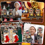 Therwen 2 Pcs Christmas Stocking Holders Lantern, LED, Snowflakes, Black - Image 6