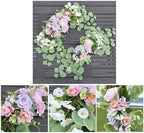 Wedding Arch Flowers 2PCS Artificial Flower Arrangements Purple - Image 3