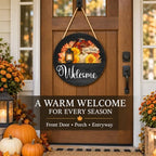 16-Piece Magnetic Interchangeable Seasonal Wooden Welcome Sign - Image 4