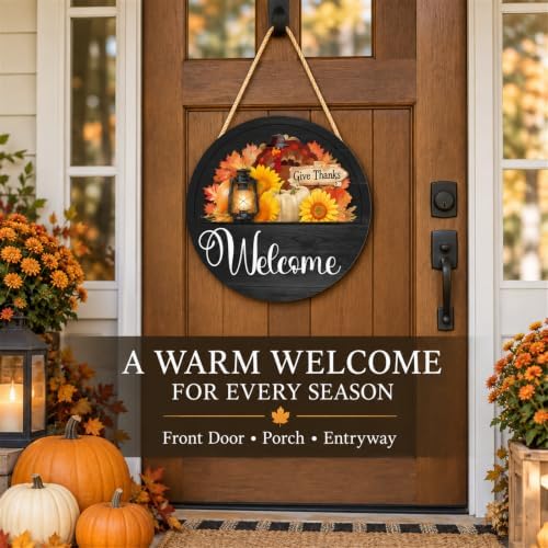 16-Piece Magnetic Interchangeable Seasonal Wooden Welcome Sign - Image 4