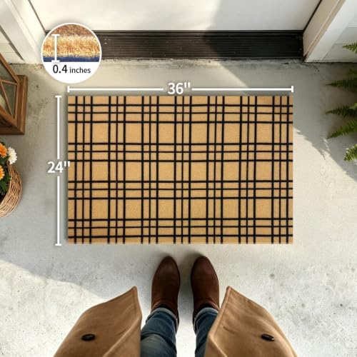Front Door Mat, Non Slip Outside Entrance Welcome Mat 24"x36" - Image 2