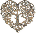 Old River Outdoors Tree of Life/Heart Wall Plaque 12" Decorative Art Sculpture - I Love You Decor by Old+River+Outdoors