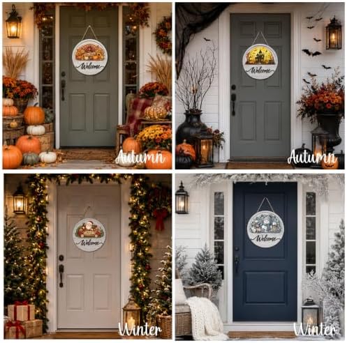 17PCS Interchangeable Welcome Sign for Front Door - Image 7