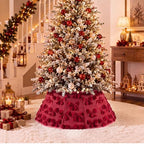 Soulchen Faux Fur Christmas Tree Collar - Image 5