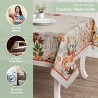 Maison d' Hermine Table Cloth Rectangle Table Reusable 100% Cotton 70"x90" - Image 3