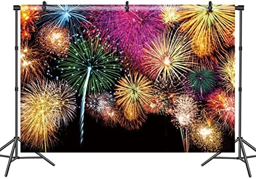 10x8ft Happy New Year Backdrop Sparklers Fireworks Year 2026 Party Decorations Photography Backdrop Grad Graduation Christmas New Year Festival Holiday Celebration Family Backdrop Photo Prop by DASHAN