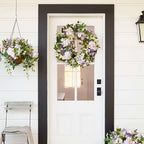 Balsam Hill Outdoor Enchanted Garden Spring & Summer Wreath - 30" Premium UV-Protected Green Wreath for Front Door, Patio, Garden & Al Fresco Spaces - Image 2
