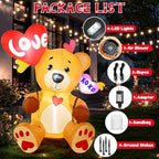 LETIME 5 FT Valentine's Day Inflatable Outdoor Decorations Bear - Image 3