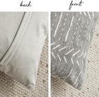 BlissBlush Decorative Long Lumbar Pillow Cover 14x36 for Bed, Light Gray Soft Woven Chenille Accent Pillow Cover for Bedroom Couch Sofa, Textured Farmhouse Boho Cushion Cover - Image 7