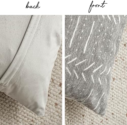 BlissBlush Decorative Long Lumbar Pillow Cover 14x36 for Bed, Light Gray Soft Woven Chenille Accent Pillow Cover for Bedroom Couch Sofa, Textured Farmhouse Boho Cushion Cover - Image 7