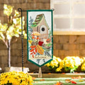 Fall Woodland Birdhouse Everlasting Impression Textile D�cor by EvergreenGarden