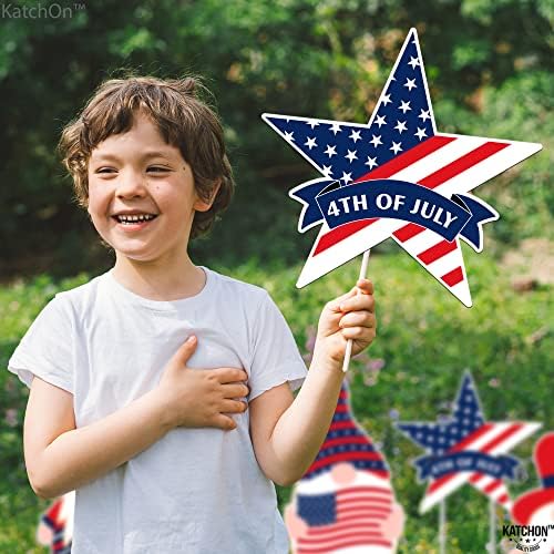 KatchOn 4th of July Yard Signs with Stakes, Pack of 8 - Image 6