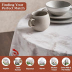 Maison d' Hermine Table Cloth Round Table Reusable 100% Cotton 69" Diameter - Image 4