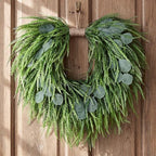 Suncalla Artificial Saw Grass and Eucalyptus Wreath for Front Door by Unknown