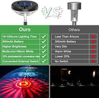 Bright Solar Pathway Lights 6 Pack,Color Changing+Warm White LED Solar Lights Outdoor,IP67 Waterproof Solar Path Lights,Solar Powered Garden Lights for Walkway Yard Backyard Lawn Landscape Decor - Image 4