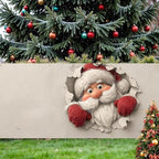 13x6Ft Santa Garage Door Cover, Garage Door Decorations, Large Garage Door Xmas Cover, Outdoor Xmas Banner Decorations - Image 4