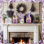 Simgoing 6 Pcs Purple Lavender Gnomes Mother's Figurines Lavender Gnomes with Best Mom Ever, Mom Resin Statues Table Decor for Mum Grandma Birthday Party Tabletop Home Centerpieces Tiered Tray Decor - Image 4