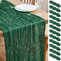 Asee'm Emerald Green Cheesecloth Table Runner Christmas Fall Rustic 10FT by Aseem