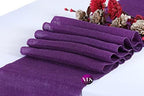 VDS Pack of 10, Burlap Table Runner 100% Natural Jute Rustic Hessian Table Cloth Centrepiece for Wedding Bridal Shower Birthday Event Party Banquet Table Decoration (Size 12X108 Inch)(Purple) - Image 3