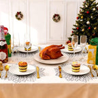Set of 18 Round Placemats Silver, Heat-Resistant PVC Table Mats with Luxury Metallic Glossy Finish for Thanksgiving Christmas Wedding Party Decor, Easy to Clean - Image 7