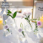 Glasseam Mini Bud Vases for Centerpieces: Clear Small Flower Vase Set of 20 Cute Tiny Glass Vases for Flowers Modern Decorative Wedding Table Centerpiece for Dining Room Decoration - Image 6
