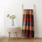Fall Plaid Throw Blanket for Couch, Rustic Knit Throw Blanket 50"x60" - Image 7