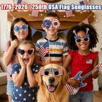 LIONO 11 Pack 250th Anniversary 4th of July Sunglasses - Image 2