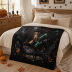 Halloween Blanket 50 x 60 in, Haunted Liberty Bell Design - Image 4