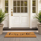Barnyard Designs Natural Coco Coir Non-Slip Doormat (24x36, Y'all) - Image 2