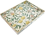 Spsyrine Plastic Serving Tray with Handles for Coffee Table, Lemon by Spsyrine