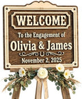 Personalized Western Romance Wedding Welcome Sign - Custom 3D Wood Engagement & Ceremony Entrance Sign for Country Ranch, Barn or Rustic Venue - Choose Your Size by AydansUniqueFinds