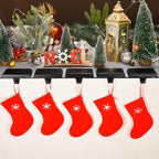 Christmas Stocking Holders for Mantle, Weighted Stocking Hangers, Christmas Stocking Hooks for Tables Window Fireplace Mantle Decoration(Black,8PCS) - Image 3