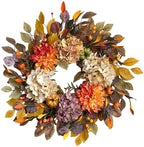 24" Fall Wreaths for Front Door Outside,Autumn Wreath for Home Decoration by Ecerangus