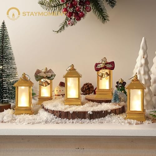 24 Pack Gold Mini Lanterns Decorative Indoor, for Wedding Decor - Image 2
