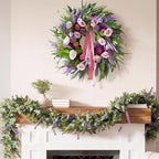24 Inch Spring Summer Wreaths for Front Door Outside,Mantel,Porch&Entryway - Image 5