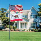 ZMTECH 12FT Heavy Duty Flag Pole with 5 Pronges Base in Ground for Yard,Tangle Free Spinning Stainless Steel,Windproof Ground Flag Poles for 2 Flags, 1 Pack, Blue - Image 7