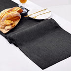 Black Burlap Table Runners 2 Pack 13x84 inch Jute Table Linens - Image 3